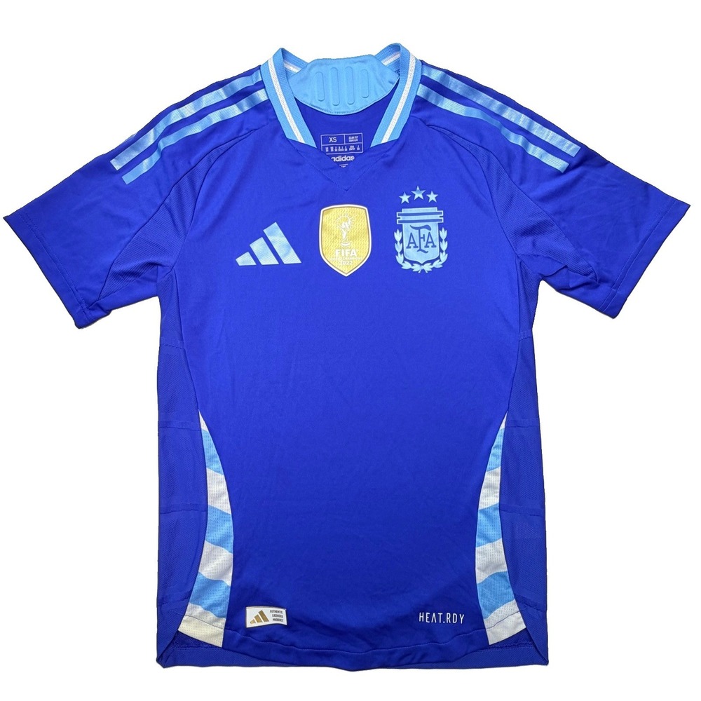 Adidas Argentina 2024 Away Authentic Jersey XS IP8384 HEAT.RDY Lucid Blue